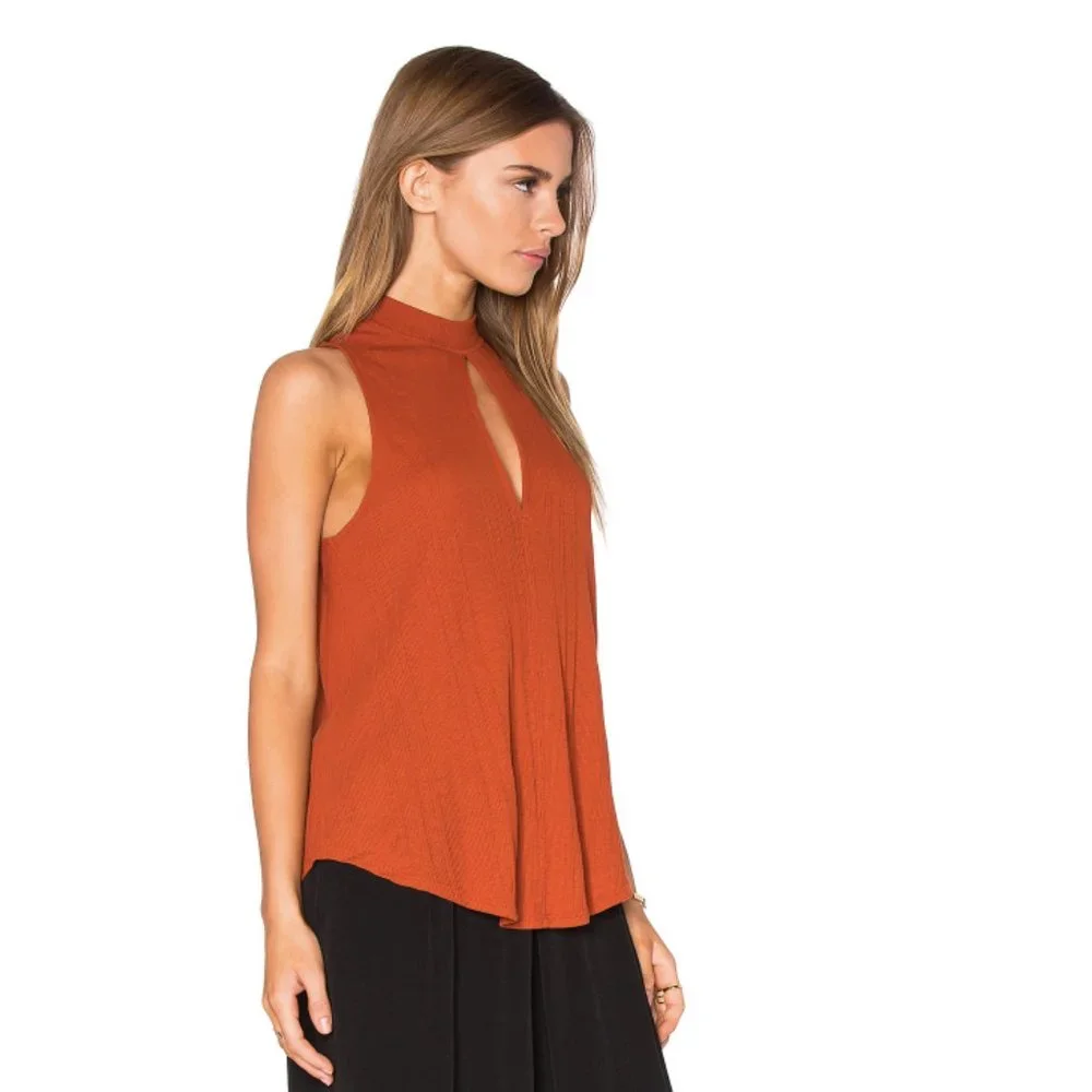 Free People Faye Tank Top with Keyhole
